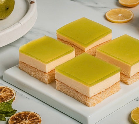 Citrus Cheesecake Sponge  Slice