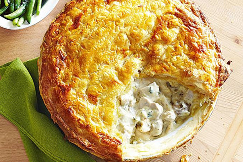 Chicken, Leek & Mushroom Pie