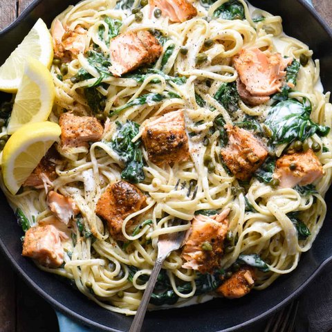 Salmon Linguine