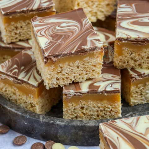 Millionaires Rice Crispy Slice