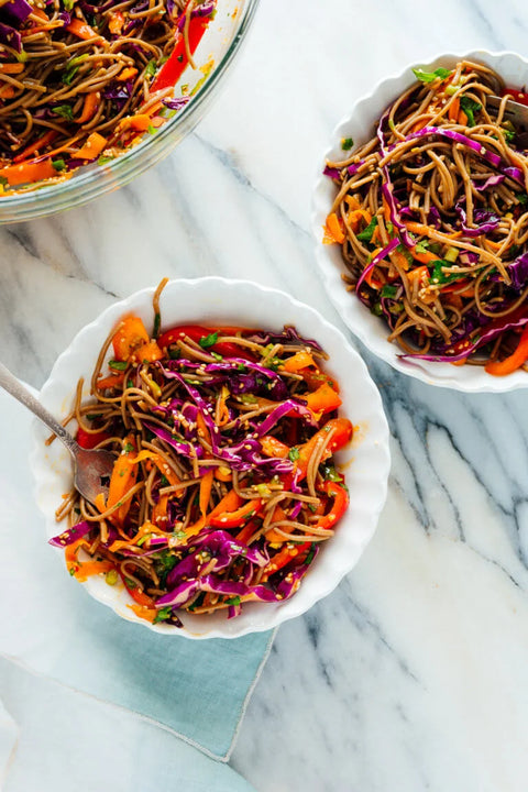 Colourful Veggie Sesame Noddles